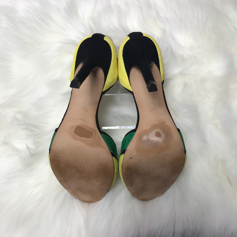 Zara Color Block Heels - Picture 6 of 8